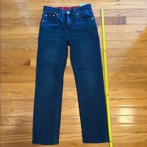 Levi's Red and Dark Blue Denim Jeans